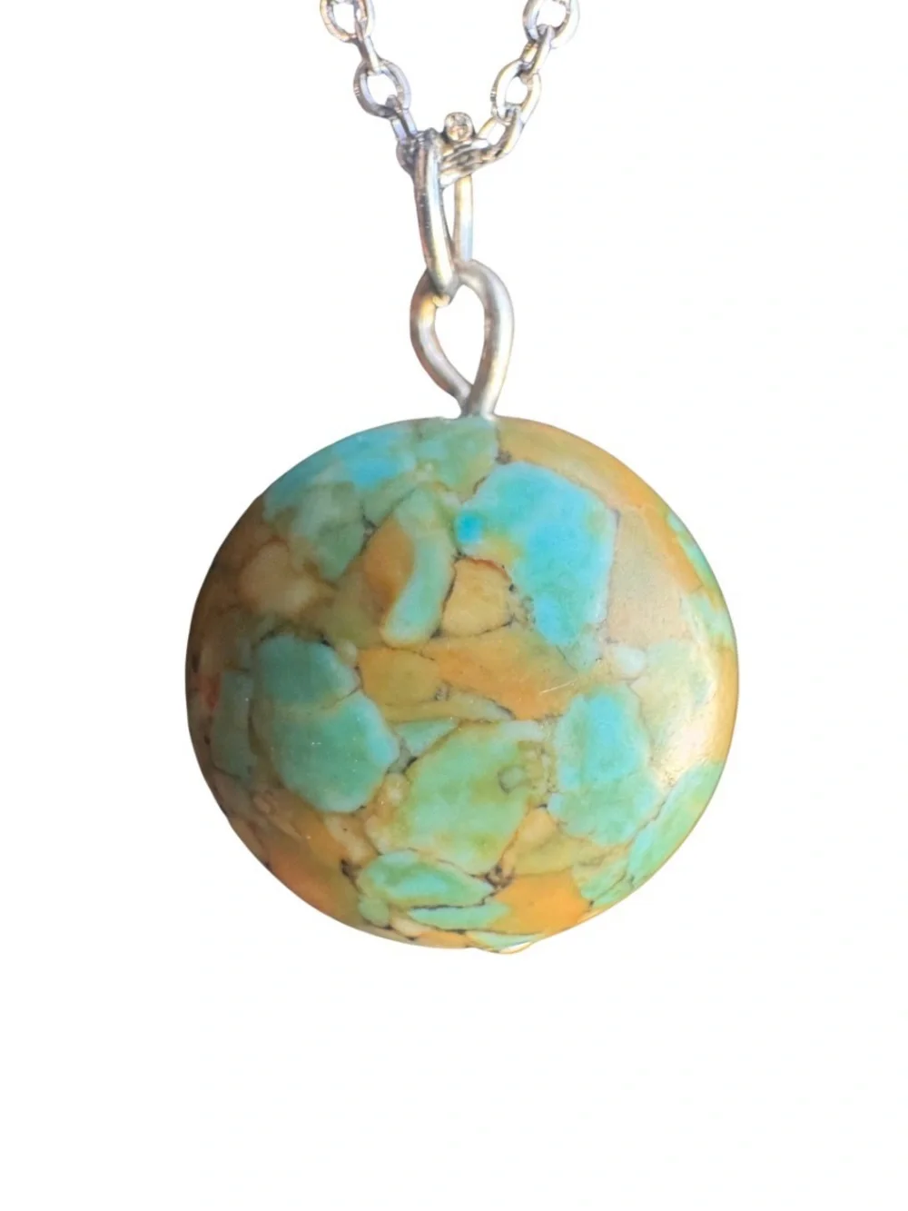 Worldly Handmade Authentic Turquoise Necklace - Picture 1 of 3